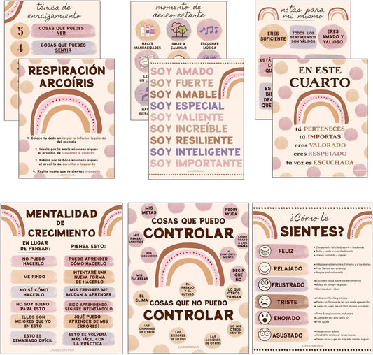 9 pack Spanish Therapy Posters (11x14, Unframed)