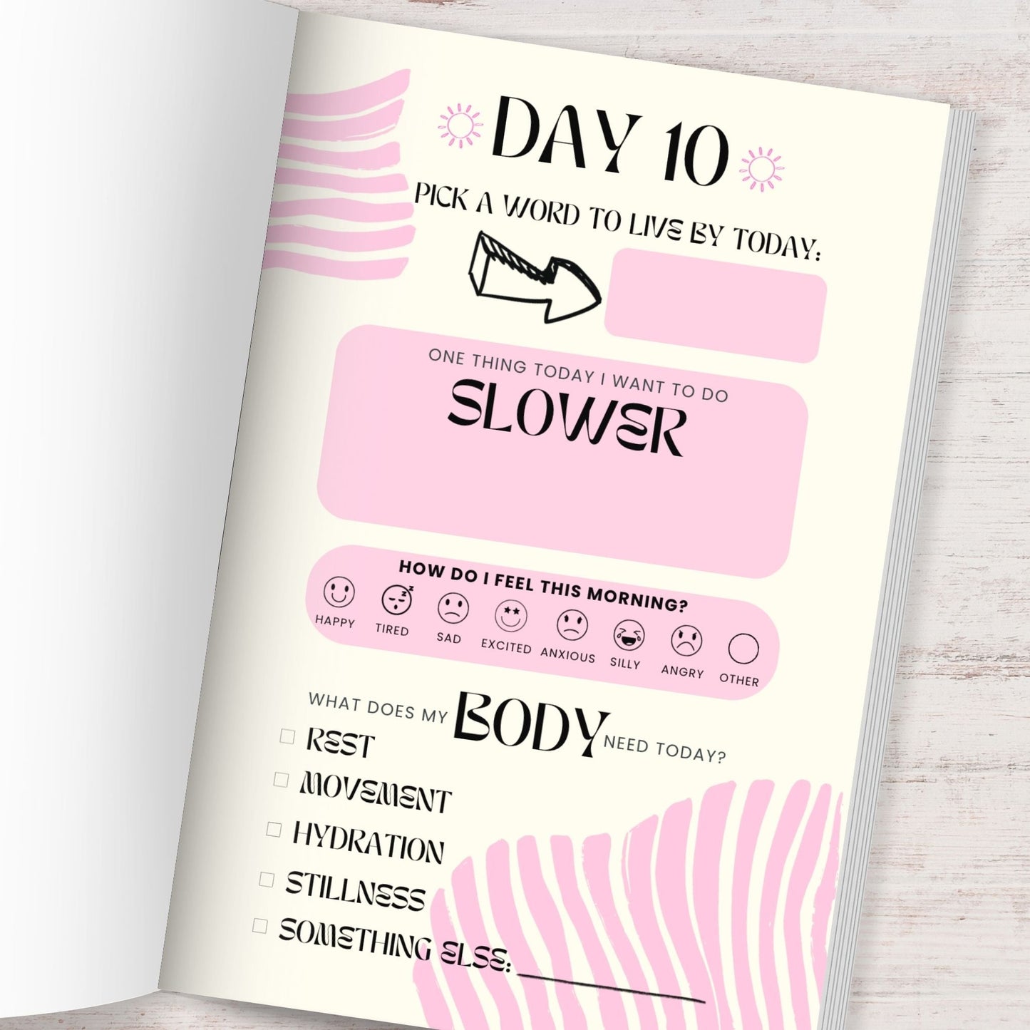 Check In. Breathe Out. 30 Day Self Care Guided Journal