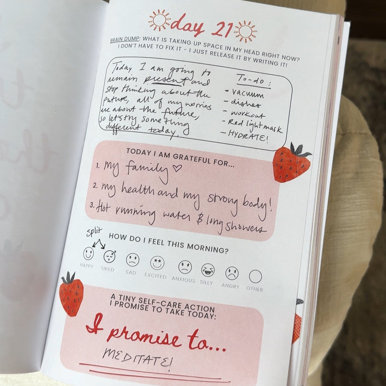 Check In. Breathe Out. 30 Day Self Care Guided Journal