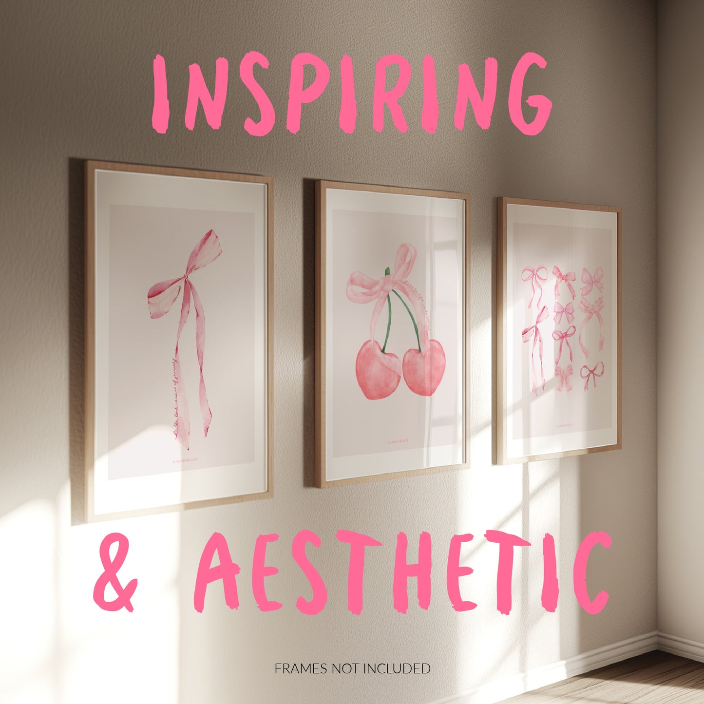 3-Pack Coquette Positive Affirmation Posters