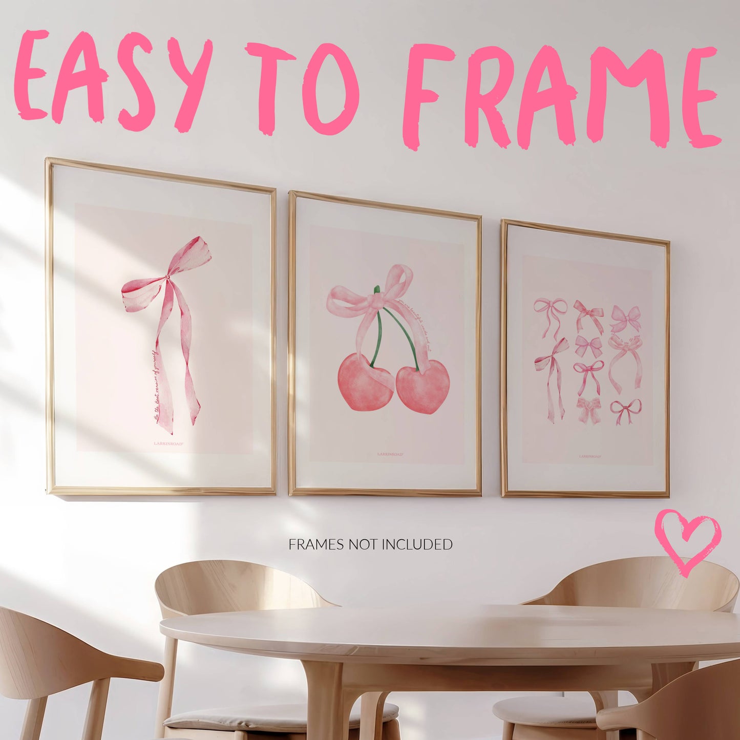 3-Pack Coquette Positive Affirmation Posters