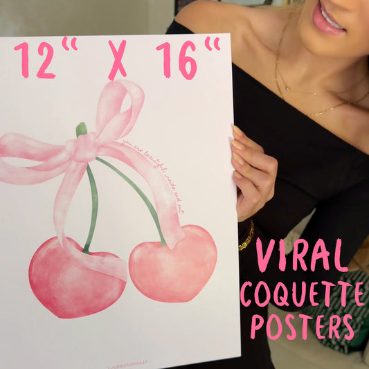 3-Pack Coquette Positive Affirmation Posters