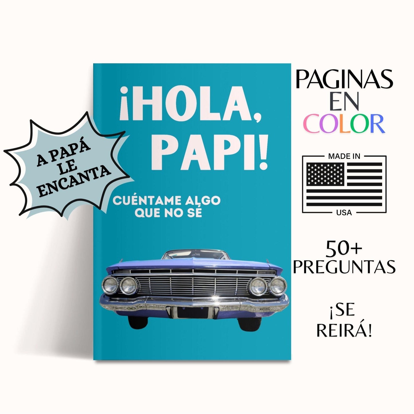 ¡Hola, Papi! Cuéntame Algo Que No Sé - Regalo Para Papá - Gift for Dad - Father's Day Gift - Spanish Translation