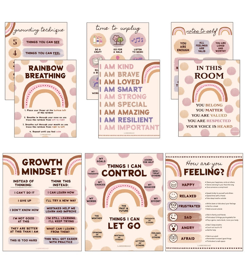 9-Pack Mental Health Posters