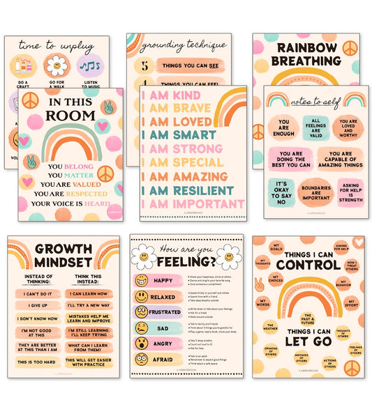 9-Pack Mental Health Posters